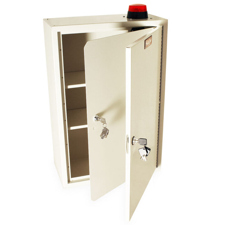 Tall Narcotics Cabinet with Audio/Visual Alarm, Locking Outer Door, Locking Inner Door, NC24C16-DT2-AVD - Image 3