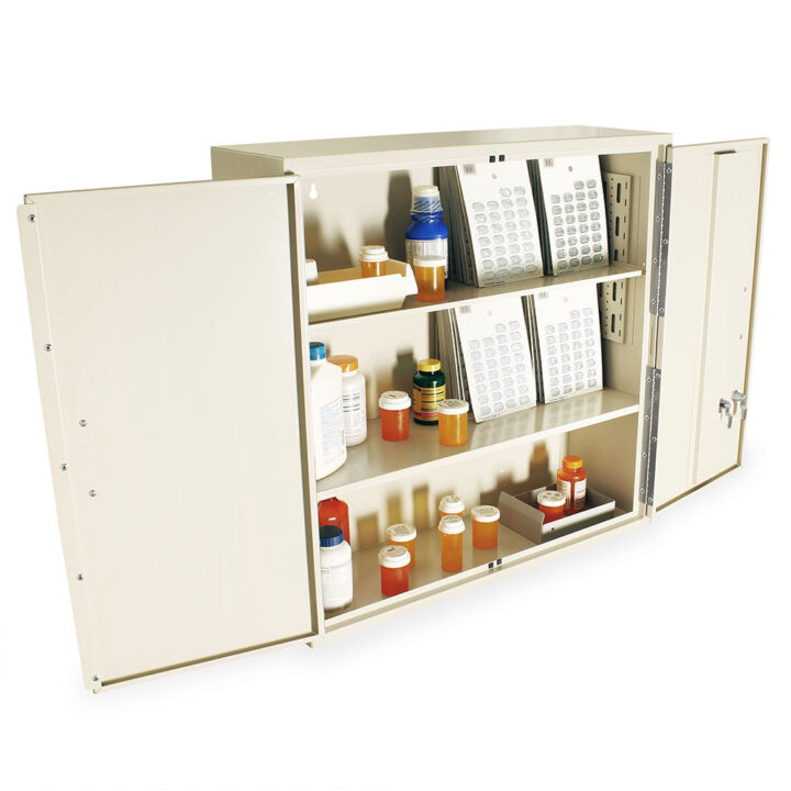 NC30D30-BT2 Medication Storage Cabinet - Quarter Right Open with Medications