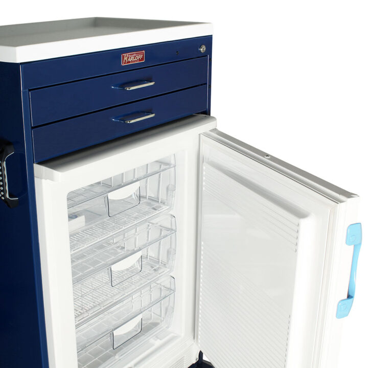 Mobile Vaccine Freezer Cart, Two Drawer, Key Lock, VF4250K-AC - Image 2