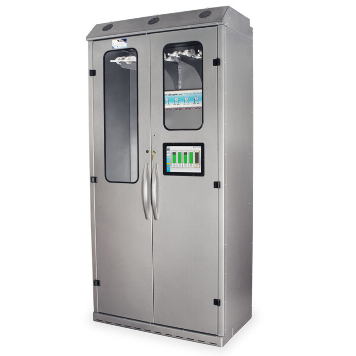 SC8044TD-T3316D+SC-16IND-44 Light Gray Scope Cabinet Indicator LED - Quarter Left Closed