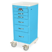 M-Series Medical Treatment Cart with Basic Latch Lock, Narrow