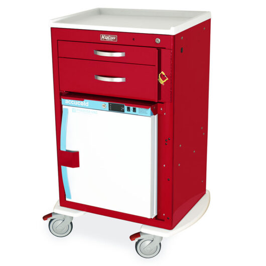 MDS2430B02-MH1 Red Malignant Hyperthermia Emergency Cart - Quarter Left