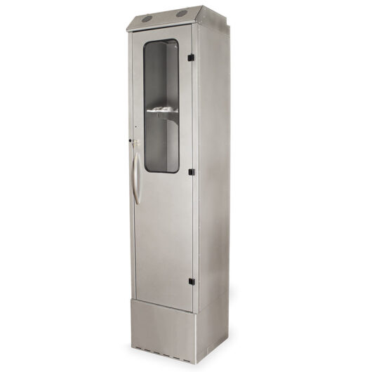SC9424DRDP Brushed Silver Enteroscopy Drying Cabinet - Quarter Left Closed.jpg