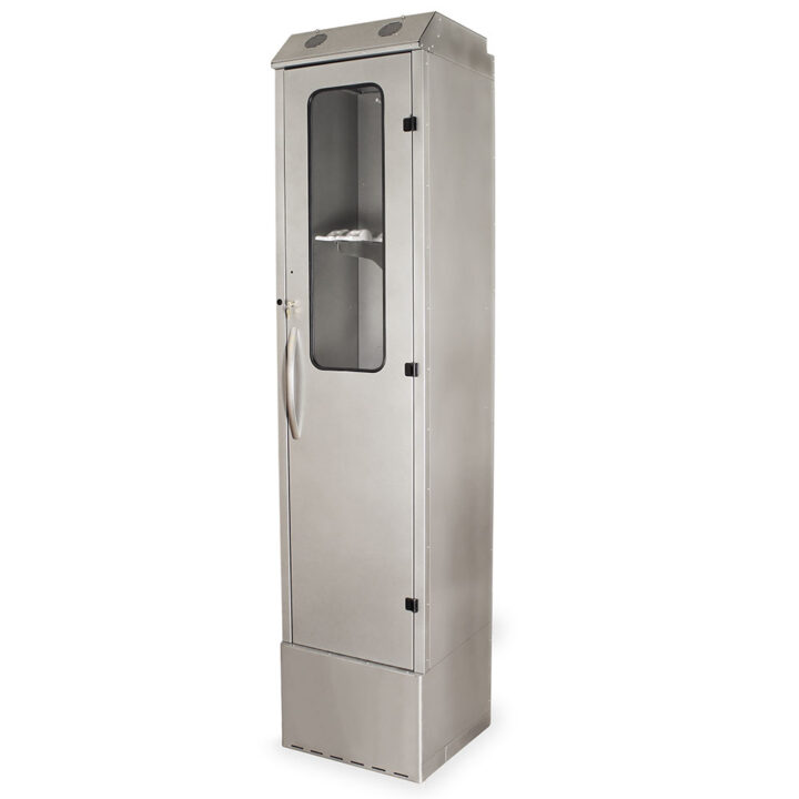 SC9424DRDP Brushed Silver Enteroscopy Drying Cabinet - Quarter Left Closed.jpg