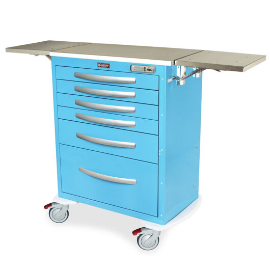 MPA3030E16 Light Blue LDRP Cart - Quarter Left Open
