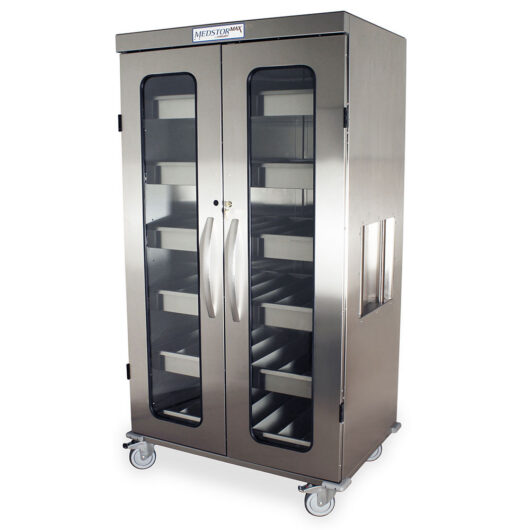 MSS-IOL1092 Stainless Steel IOL Cart - Quarter Left Closed