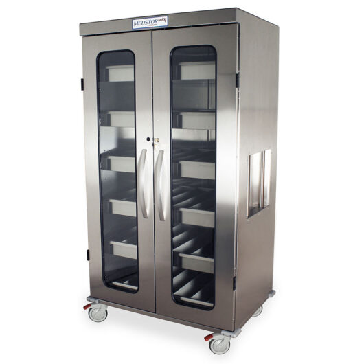 MSS-IOL1092 Stainless Steel IOL Cart - Quarter Left Closed