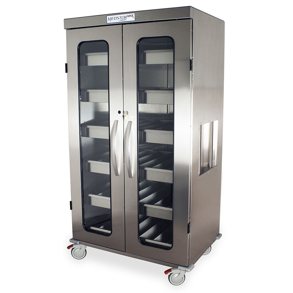 MSS-IOL1092 Stainless Steel IOL Cart - Quarter Left Closed