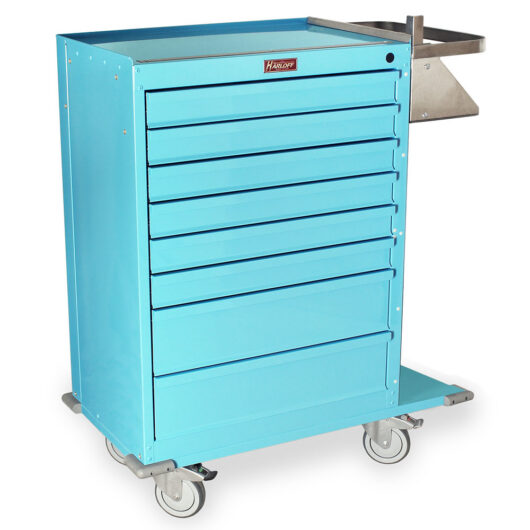 Cast Cart, Deluxe Package, Eight Drawer, Light Blue, 6030